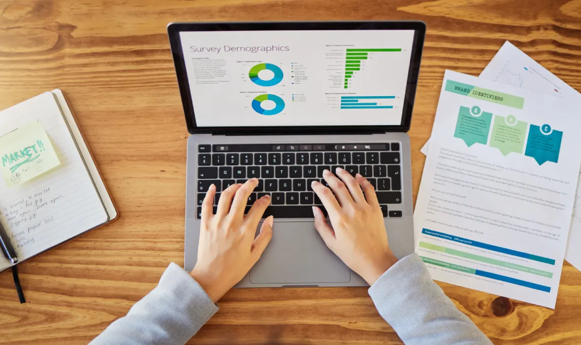 Technology content writer doing research Technology content writer doing research